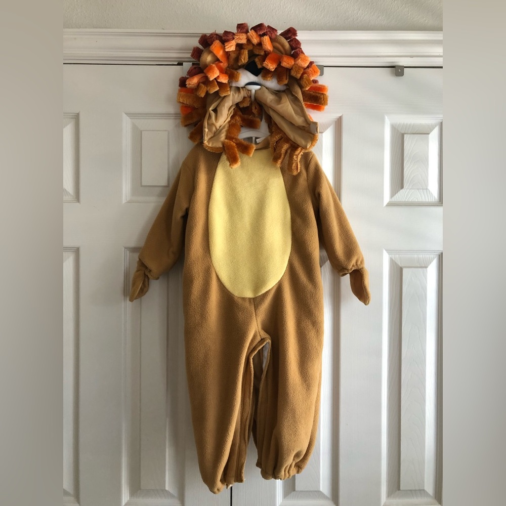 Fleece lion costume for 18-24 month toddler